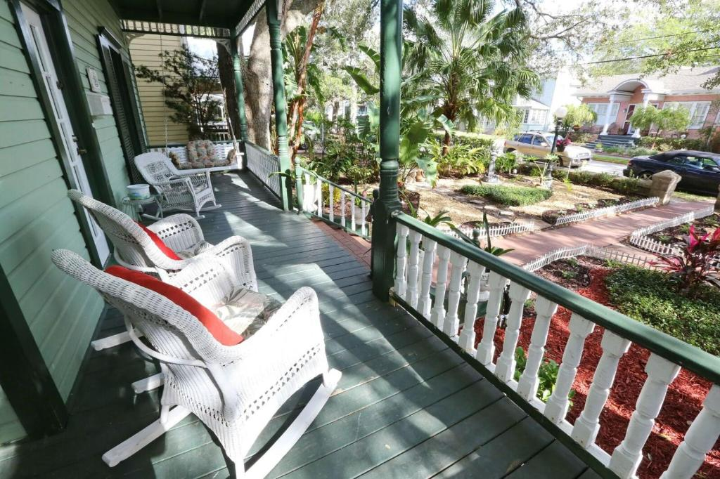 Balcony view at Historic Sevilla House Inn